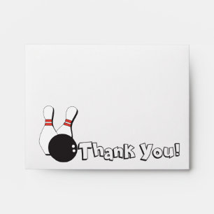 Bowling Thank You Matching Envelope for Everyone!