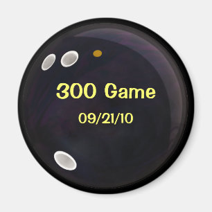 Bowling the Perfect Game Score Magnet