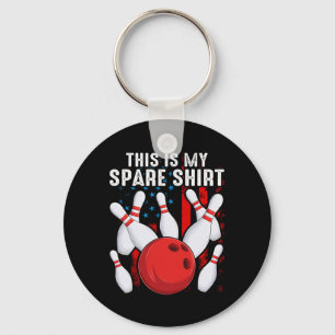 Bowling This Is My Spare Bowler Kids Boys Girl Tod Key Ring