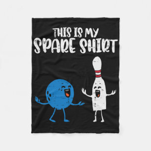 Bowling This Is My Spare Shirt Bowler Kids Boys Gi Fleece Blanket