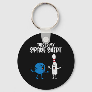 Bowling This Is My Spare Shirt Bowler Kids Boys Gi Key Ring