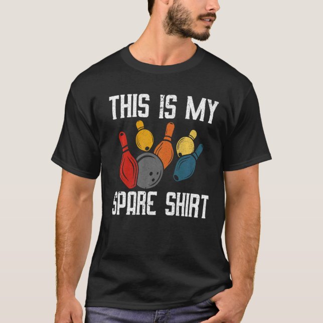 Bowling This Is My Spare Shirt Bowling Funny Graph (Front)