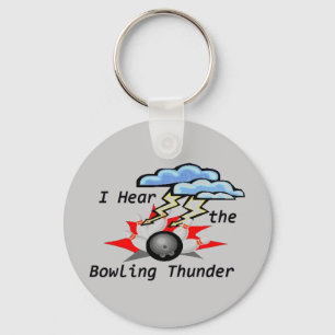 Bowling Thunder Grey Keychain
