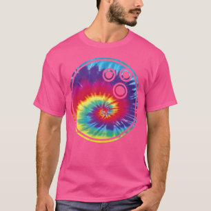 Bowling Tie Dye Rainbow Boys nage Men Girls Fun T-Shirt