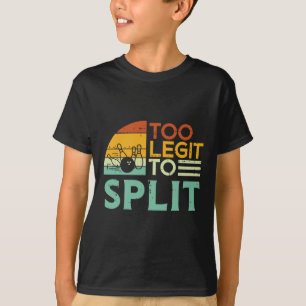 Bowling Too Legit To Split Funny Saying Bowler Wom T-Shirt