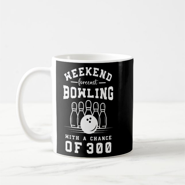 Bowling Tournament On Bowling Track For Bowling Cl Coffee Mug (Left)