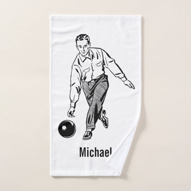 Bowling Towel Personalise (Hand Towel)