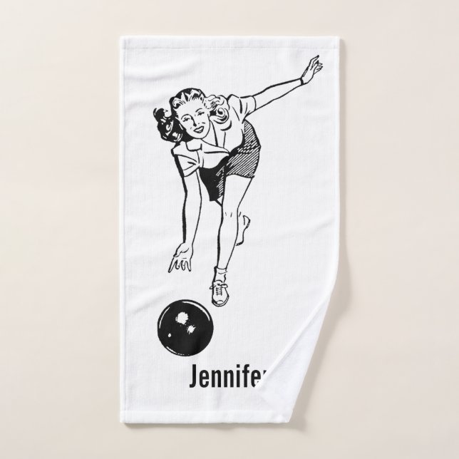 Bowling Towel Personalise (Hand Towel)
