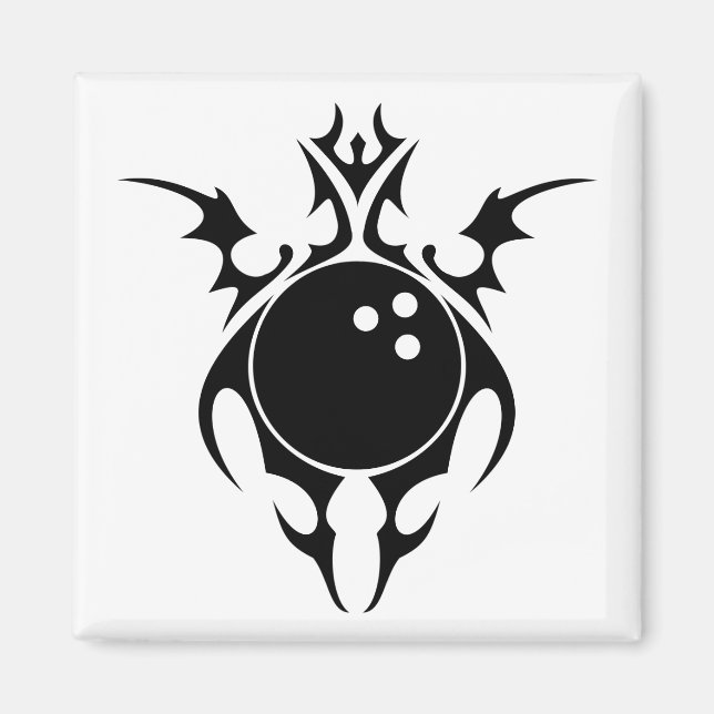 bowling. tribal. magnet (Front)