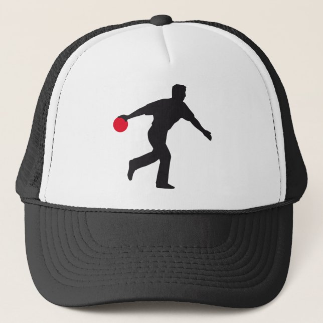 bowling trucker hat (Front)