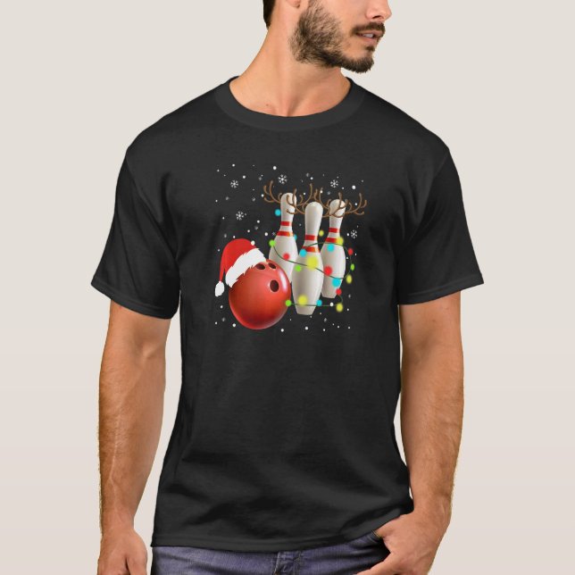 Bowling Ugly Christmas Sweater Sport Bowls Xmas Me (Front)