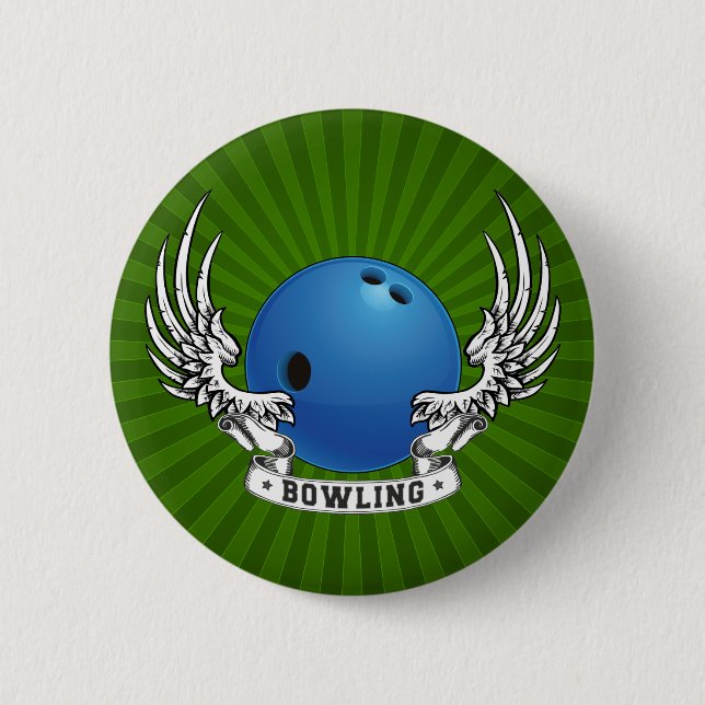 Bowling Wings Button (Front)