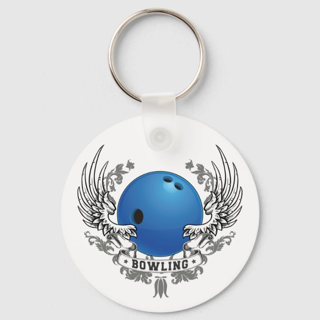 Bowling Wings Keychain (Front)