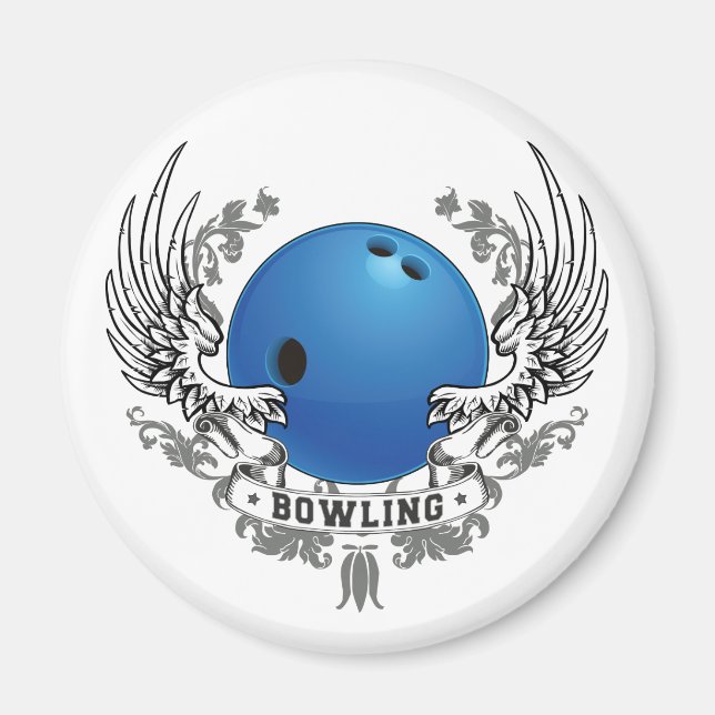 Bowling Wings Magnet (Front)