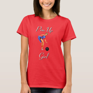 Bowling women's Sportswear Pin-Up Girl Custom T-Shirt