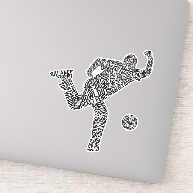 Bowling Word Art, Bowler Wordle (Detail)