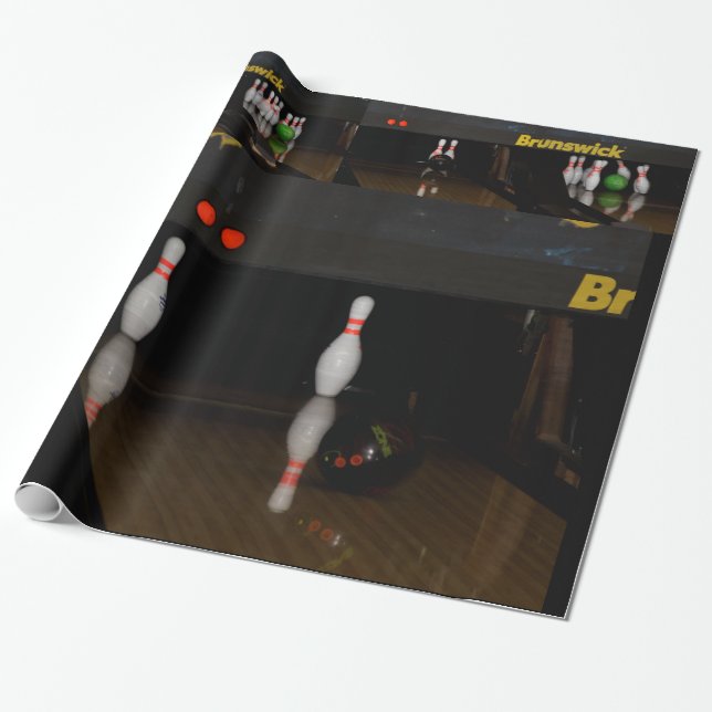 Bowling Wrapping Paper (Unrolled)