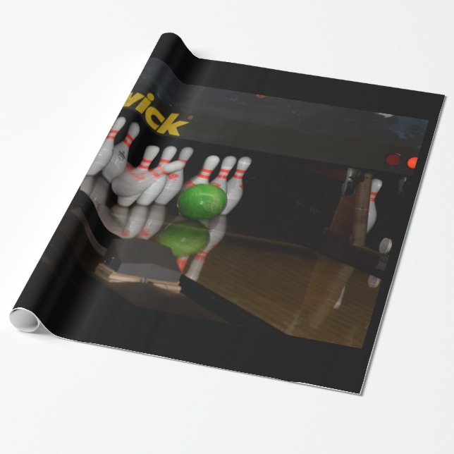 Bowling Wrapping Paper (Unrolled)