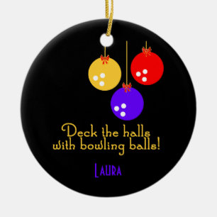 BowlingChick personalised ornament