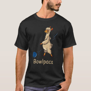Bowlpaca  Alpaca Bowling Llama Bowler T-Shirt