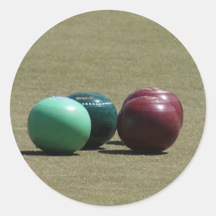 Bowls Classic Round Sticker Zazzle.co.uk