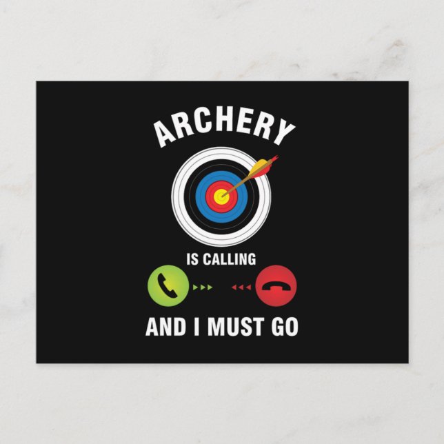 Bowman Archers Arrows Bows Target Shooting Gift Ar Postcard (Front)