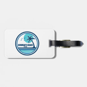 Bowman's Beach Florida Palm Tree Birds Luggage Tag