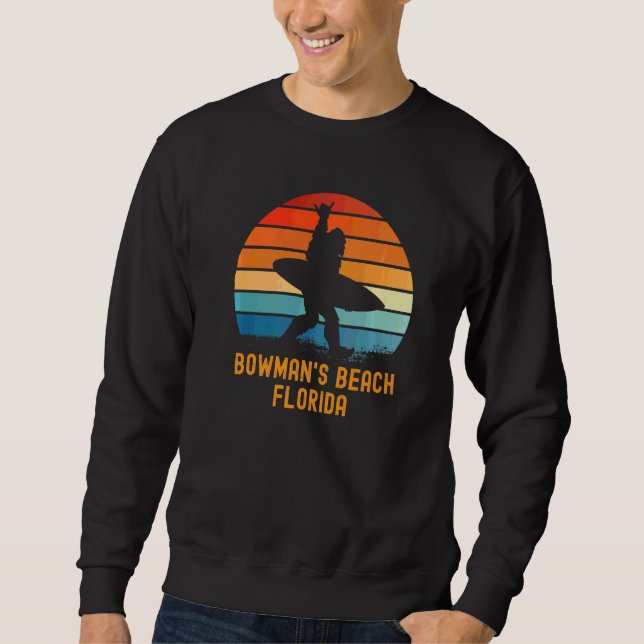 Bowman's Beach  Florida Sasquatch Souvenir Sweatshirt (Front)