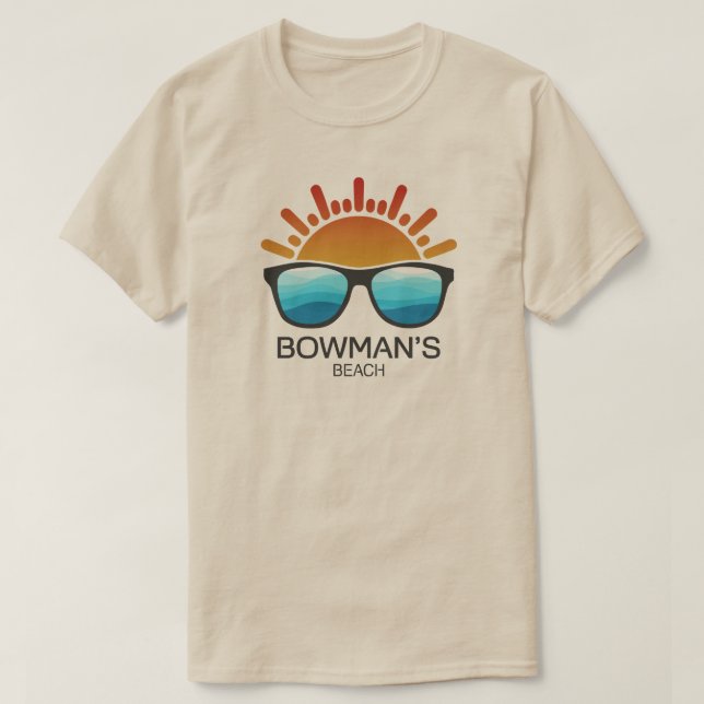 Bowman's Beach Florida Sunglasses T-Shirt (Design Front)