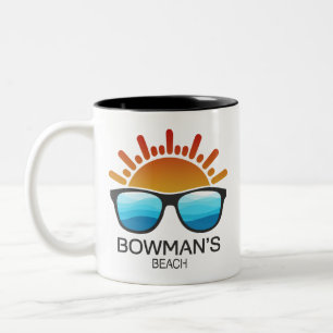 Bowman's Beach Florida Sunglasses Two-Tone Coffee Mug