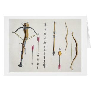 Bows and arrows from the 14th-15th century, plate