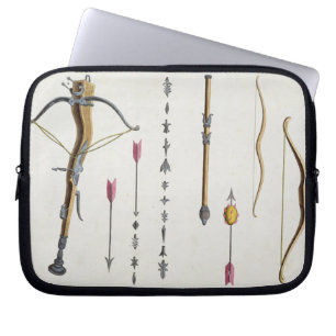Bows and arrows from the 14th-15th century, plate laptop sleeve