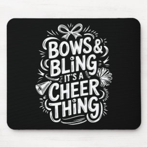 Bows And Bling It's A Cheer Thing, Cheerleader Che Mouse Mat