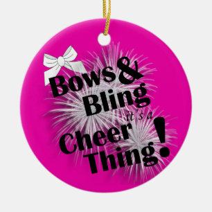 Bows And Bling It's A Cheer Thing Ornament