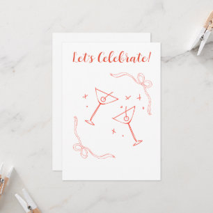 Bows and Bubbles Invitation Card