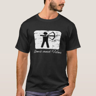 Bows And Hoes Archery Hunting Parody T-Shirt