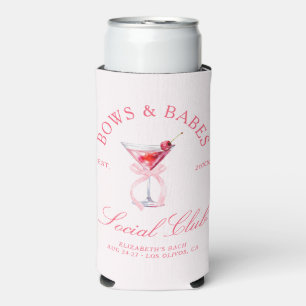 Bows & Babes Coquette Cherries Bachelorette Seltzer Can Cooler