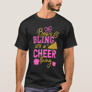 Bows & Bling It's A Cheer Thing Cheerleading Cheer T-Shirt