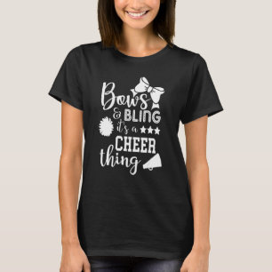 Bows & Bling It's A Cheer Thing Cheerleading Cheer T-Shirt