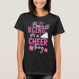 Bows & Bling It's A Cheer Thing Cheerleading Cheer T-Shirt