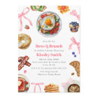 Bows + Brunch Girl Pink Baby Shower Breakfast 