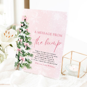 Bows Christmas Tree A Message From The Bump Sign