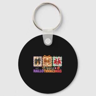 Bows Halloween Thanksgiving Christmas Happy Hallot Key Ring