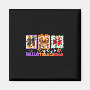 Bows Halloween Thanksgiving Christmas Happy Hallot Magnet