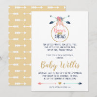 Bows or Arrows Invitation - Gender Reveal Party