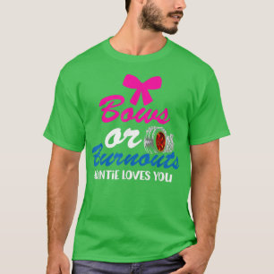 Bows or Burnouts Auntie Loves You Gender Reveal pa T-Shirt