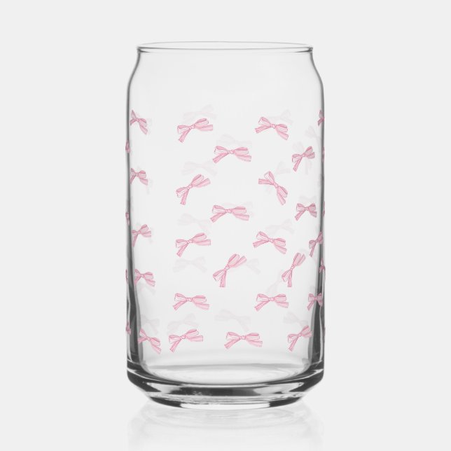 bows pattern can glass (Front)