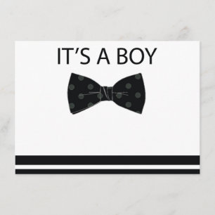 Bowtie Baby Shower Invitation