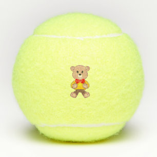 Bowtie Bear Custom Generic, Unbranded Tennis Ball