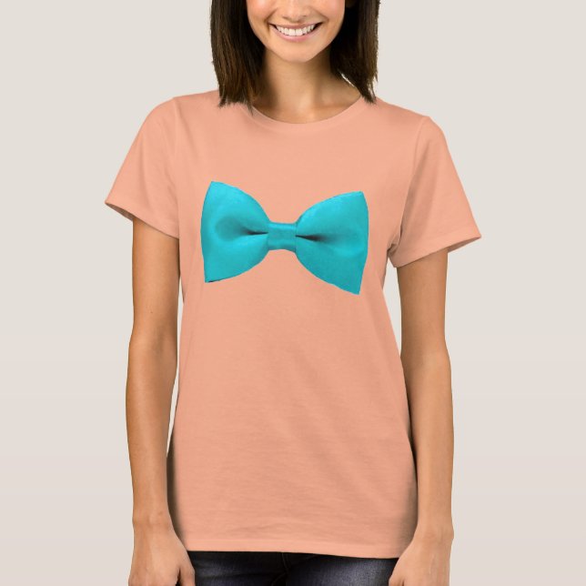 Bowtie Bikini in Blue T-Shirt (Front)